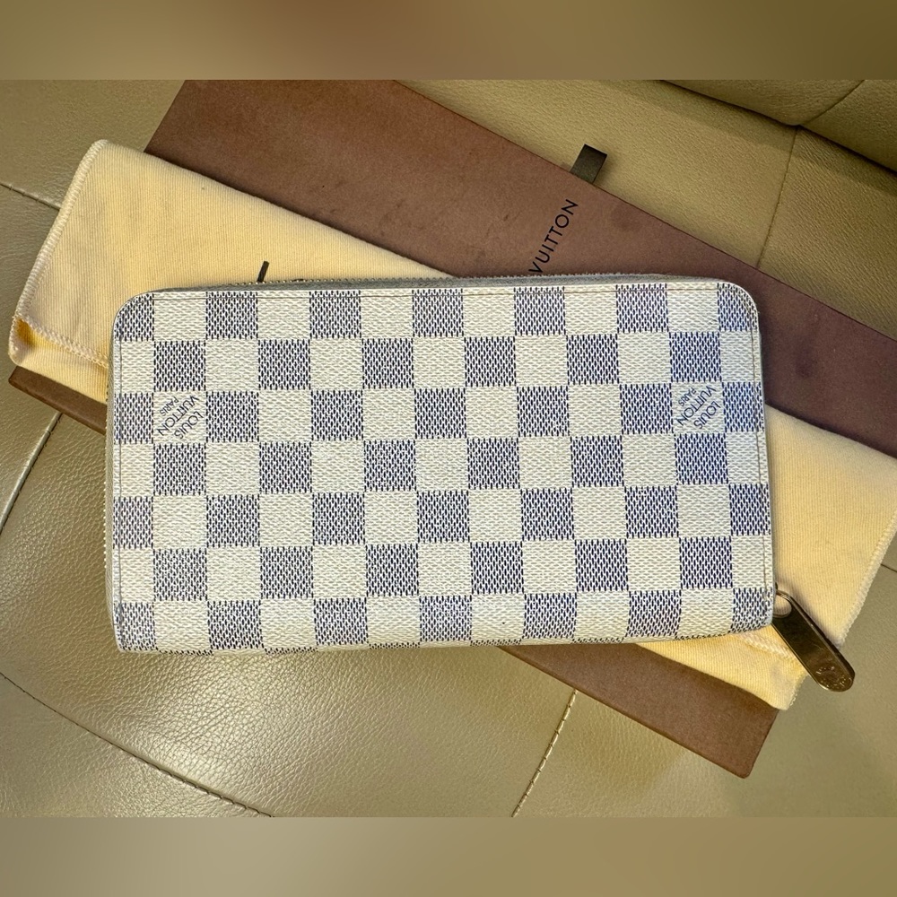 Louis Vuitton Zippy Organizer Damier Azur canvas - Picture 1 of 15